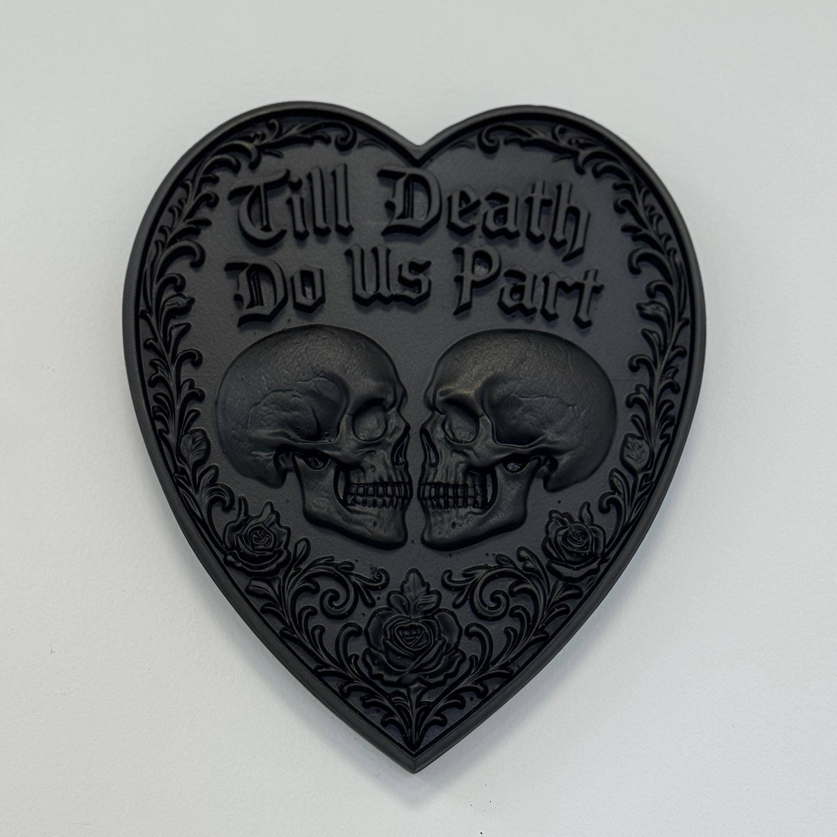 Gothic Heart Wall Plaque - Till Death Do Us Part