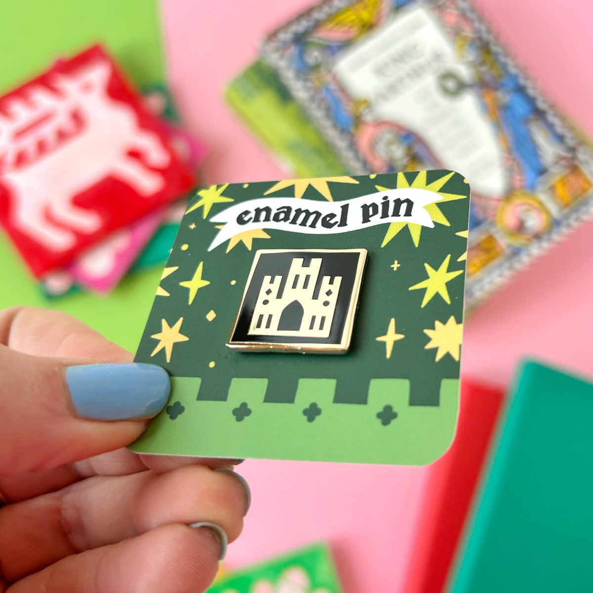 Medieval Abbey Enamel Pin
