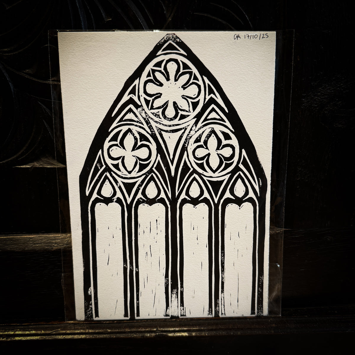 Cathedral - Lino Print