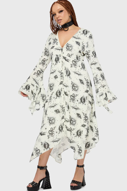 Celestial Night Midi Dress