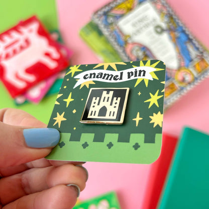 Medieval Abbey Enamel Pin