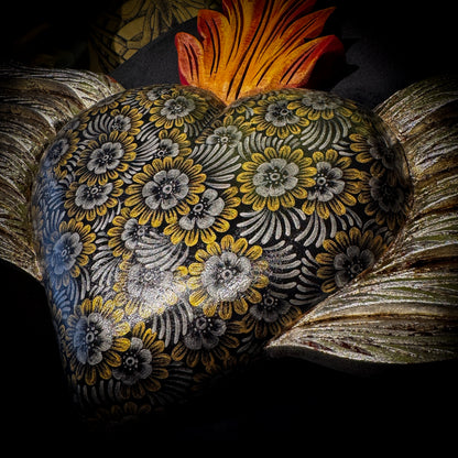 Painted Winged Heart