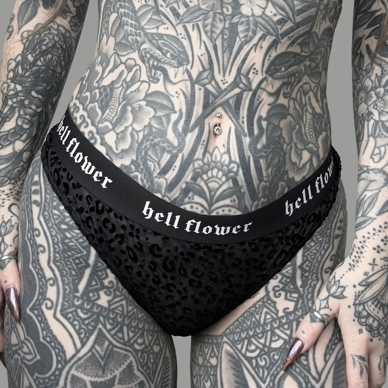 Leopard Print Thong