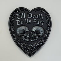 Thumbnail for Till Death Do Us Part Heart Skull Wedding Ring Box