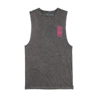 Thumbnail for Where Is My Mind Big Pink Skull Stonewash Unisex Muscle Vest