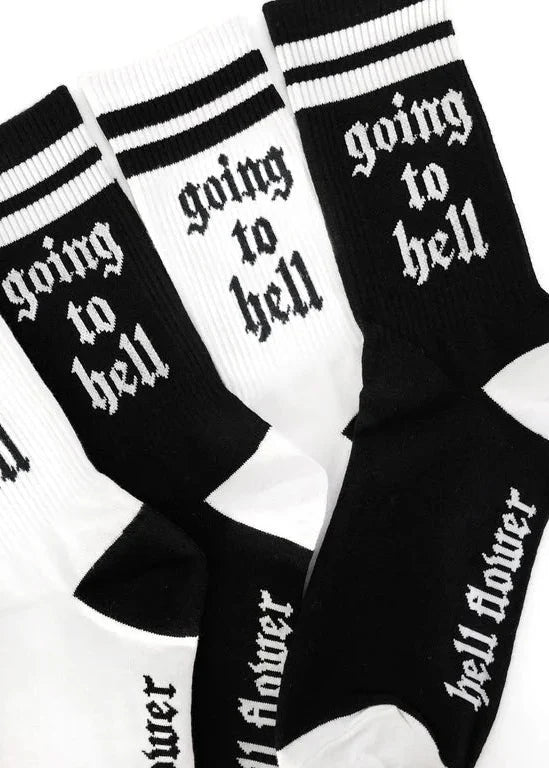 Hell Flower Go to Hell Socks