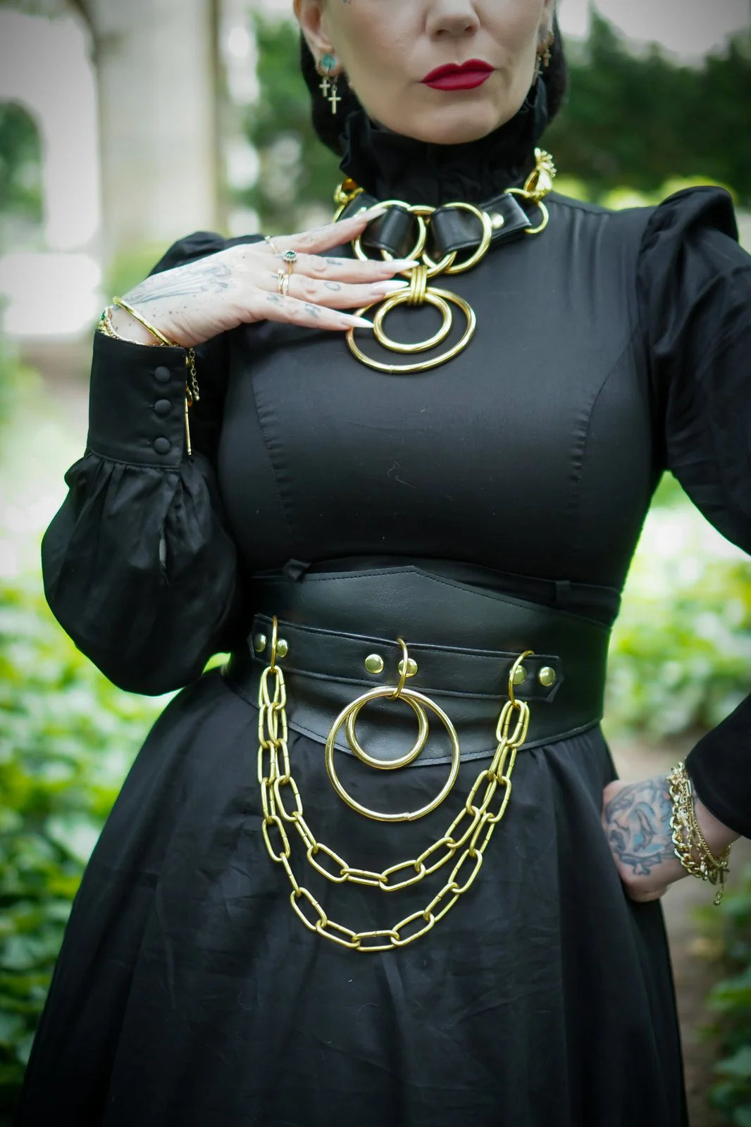 Double Ring Double Chain Cincher