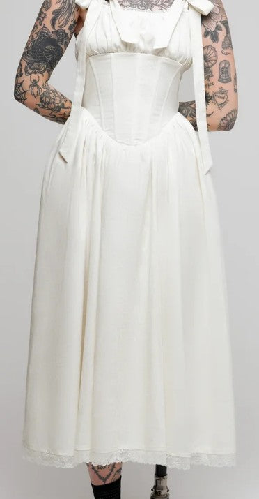 Occasus Midaxi Dress Ivory