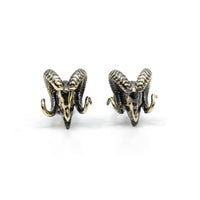 Thumbnail for Ram Skull Studs - Gold