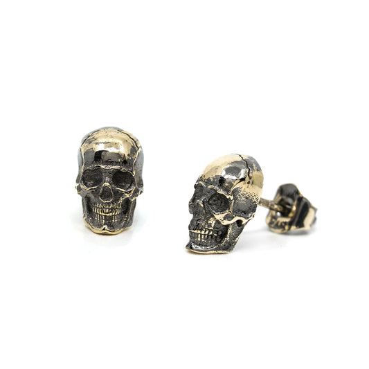 Skull Studs - Gold